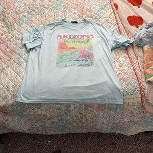 SHEIN Light Blue Casual Tee